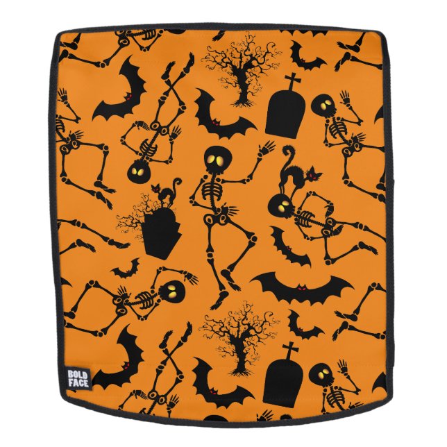 Halloween Skeletons Macabre Dance Backpack (Removable Face)