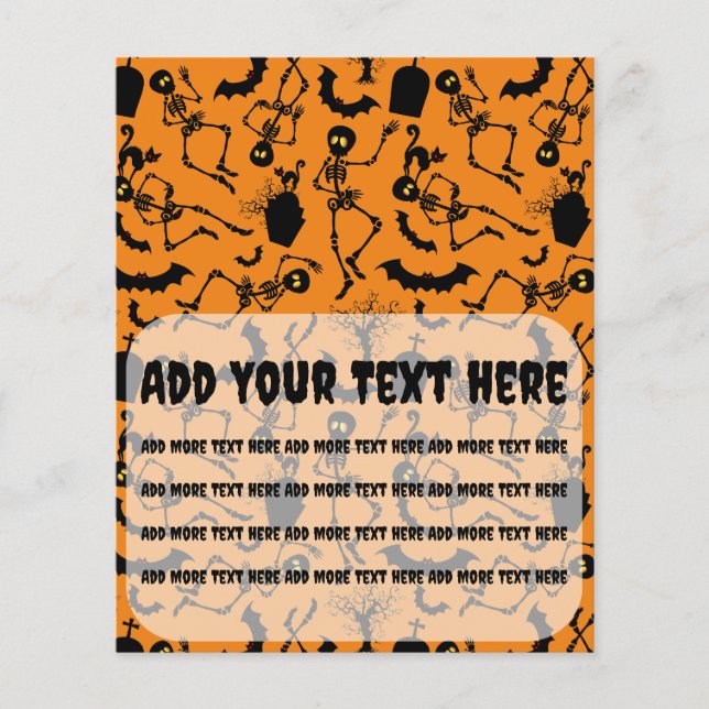 Halloween Skeletons Macabre Dance Flyer (Front)