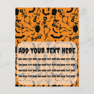 Halloween Skeletons Macabre Dance Flyer