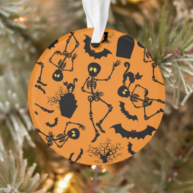 Halloween Skeletons Macabre Dance Ornament (Tree)