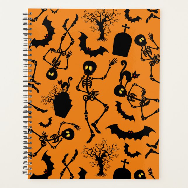 Halloween Skeletons Macabre Dance Planner (Front)
