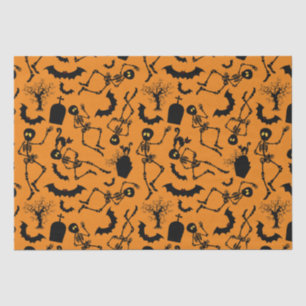 Halloween Skeletons Macabre Dance Tissue Paper