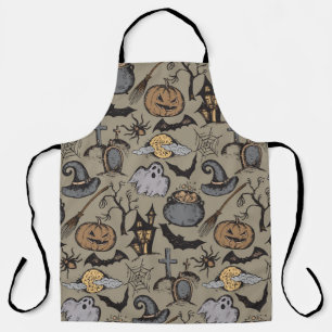 Halloween Sketch: Vintage Seamless Apron