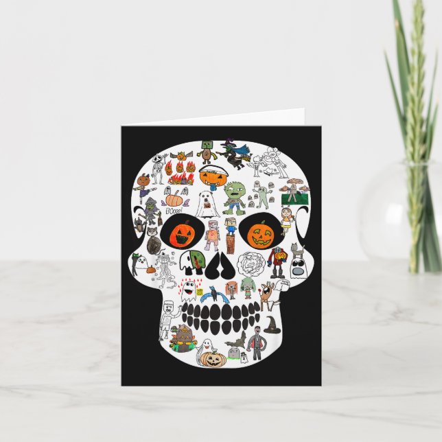 Halloween Skull 2025  Card (Front)