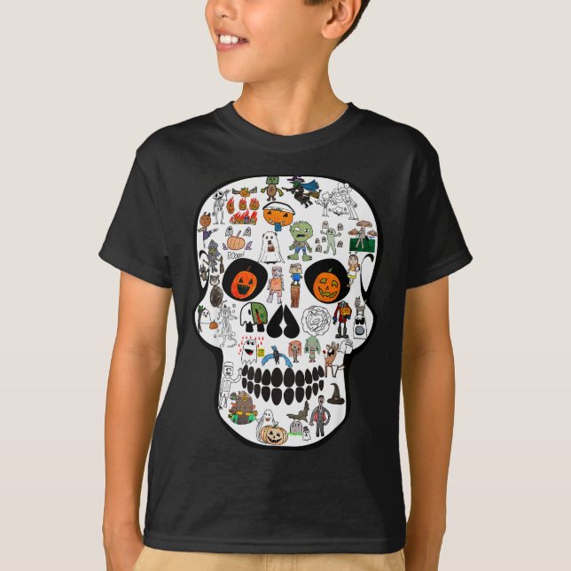 Halloween Skull 2025  T-Shirt (Front)