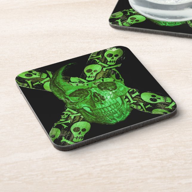 Halloween Skull #2 Coaster (Left Side)