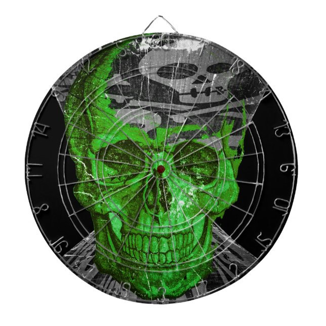 Halloween Skull #3 Dartboard (Front)