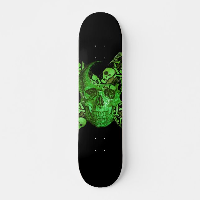 Halloween Skull #4 Skateboard (Front)