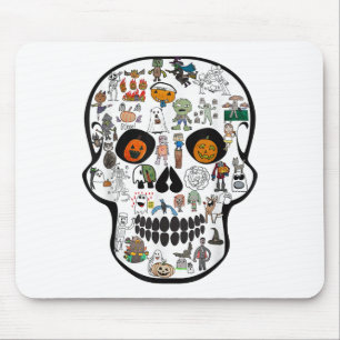 Halloween Skull 67 2025 Mouse Mat
