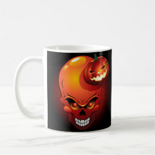 Halloween Skull and Pumpkin      Coffee Mug