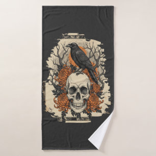 Halloween Skull Bath Towel