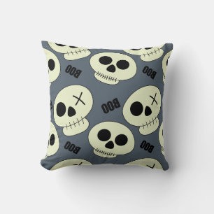 Halloween Skull, Boo Childish Design. Cushion