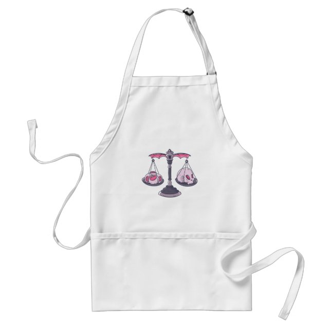 Halloween Skull Cartoon Design Standard Apron (Front)