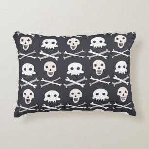 Halloween Skull Colourful Pattern Decorative Cushion