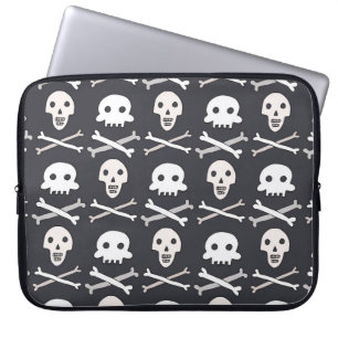 Halloween Skull Colourful Pattern Laptop Sleeve