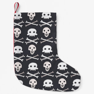 Halloween Skull Colourful Pattern Small Christmas Stocking