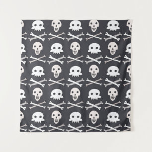 Halloween Skull Colourful Pattern Tapestry