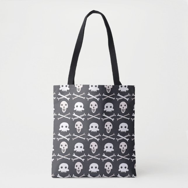 Halloween Skull Colourful Pattern Tote Bag (Front)