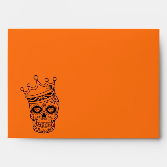 Halloween Skull Envelope (Front)