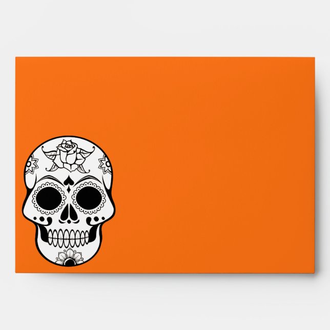 Halloween Skull Envelope (Front)