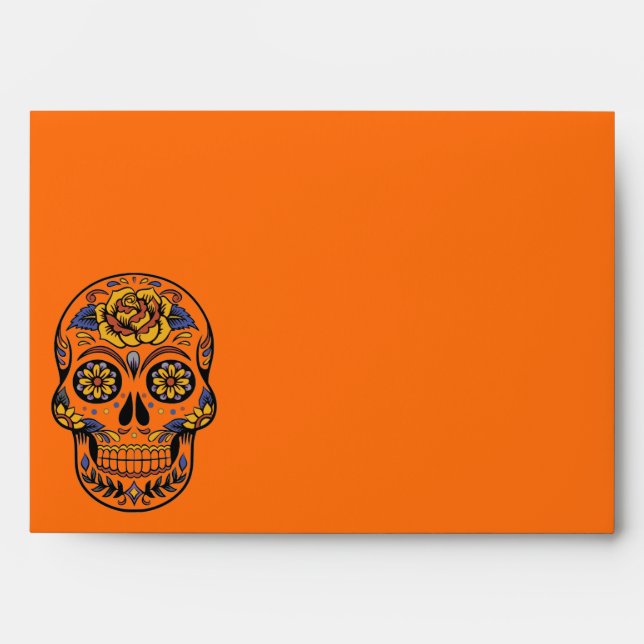 Halloween Skull Envelope (Front)