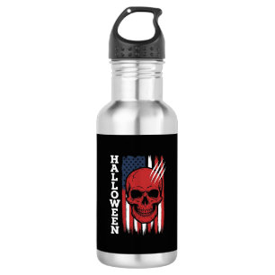 Halloween Skull Flag Vector Design_1 532 Ml Water Bottle