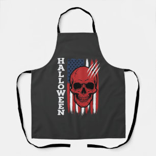 Halloween Skull Flag Vector Design_1 Apron