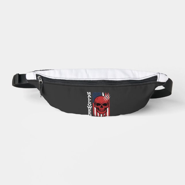 Halloween Skull Flag Vector Design_1 Bum Bags (Front)