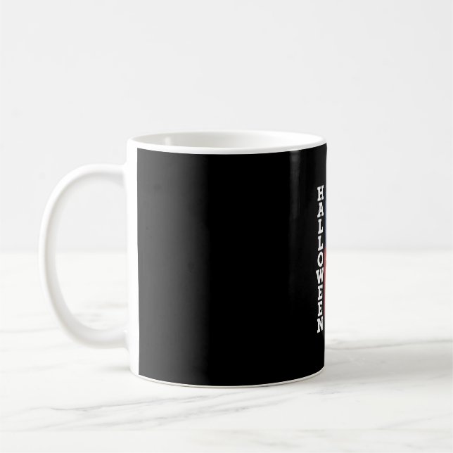 Halloween Skull Flag Vector Design_1 Coffee Mug (Left)