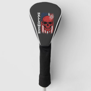 Halloween Skull Flag Vector Design_1 Golf Head Cover
