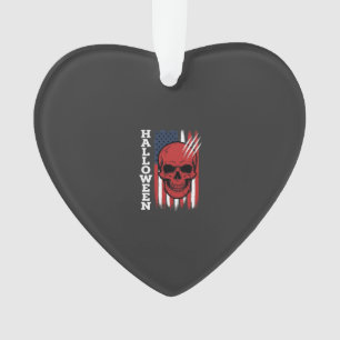 Halloween Skull Flag Vector Design_1 Ornament