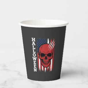 Halloween Skull Flag Vector Design_1 Paper Cups