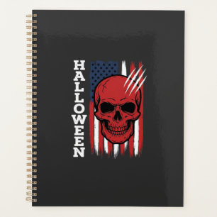 Halloween Skull Flag Vector Design_1 Planner