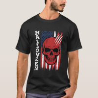 Halloween Skull Flag Vector Design_1