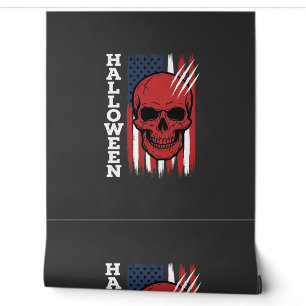 Halloween Skull Flag Vector Design_1 Wallpaper