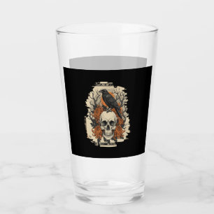 Halloween Skull Glass
