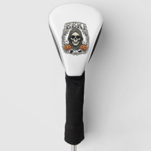 Halloween Skull Graphic Vintage Engraving Shirt Ar Golf Head Cover