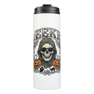 Halloween Skull Graphic Vintage Engraving Shirt Ar Thermal Tumbler