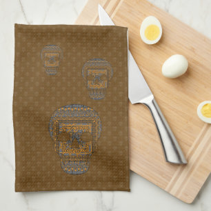 Halloween Skull Hand Towel