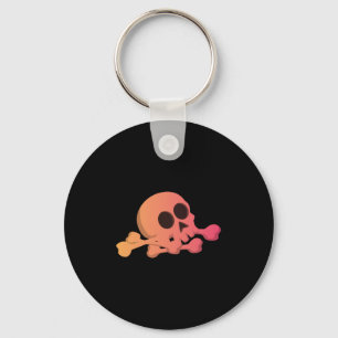 Halloween Skull Key Ring