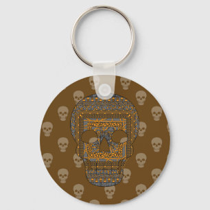 Halloween Skull Keychain