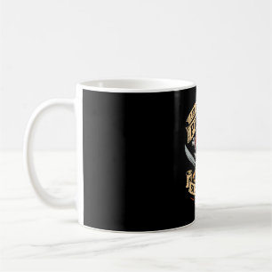 Halloween skull let the pirate shenanigans begin coffee mug