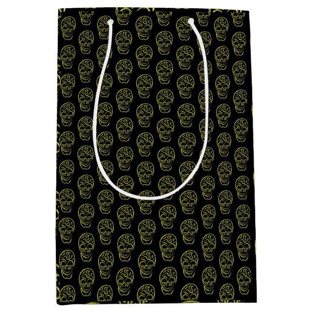 Halloween skull  medium gift bag (Front)