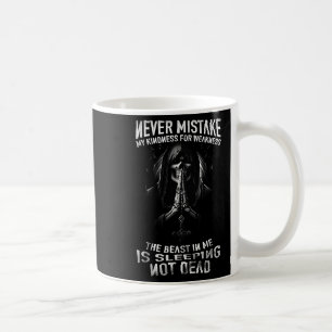 Halloween Skull Mistake Kindness For Weakness Coffee Mug