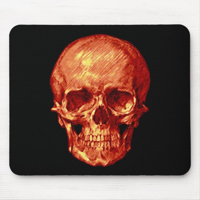 Halloween Skull Mouse Mat (Front)
