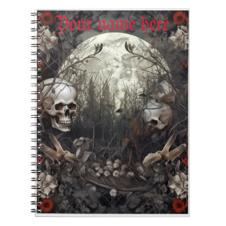 Halloween Skull notebook
