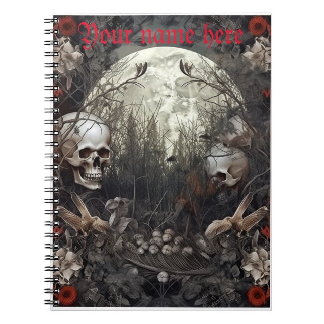 Halloween Skull notebook  (Front)