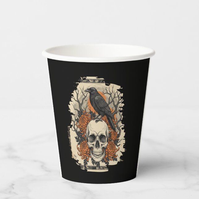 Halloween Skull Paper Cups (Front)