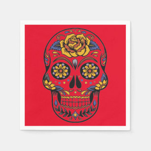 Halloween Skull Paper Napkin