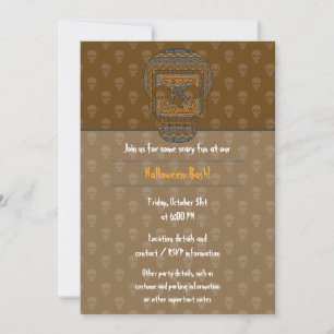 Halloween Skull Party Invitation